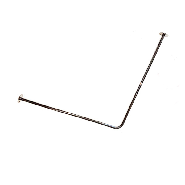 Карниз для ванної кутовий Artlend 100х100 см Хром (karn-100-1)