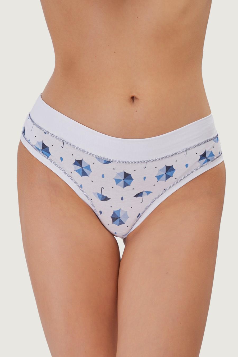 Трусики слип Emy р. 2/S Белый/Зонт (78276)