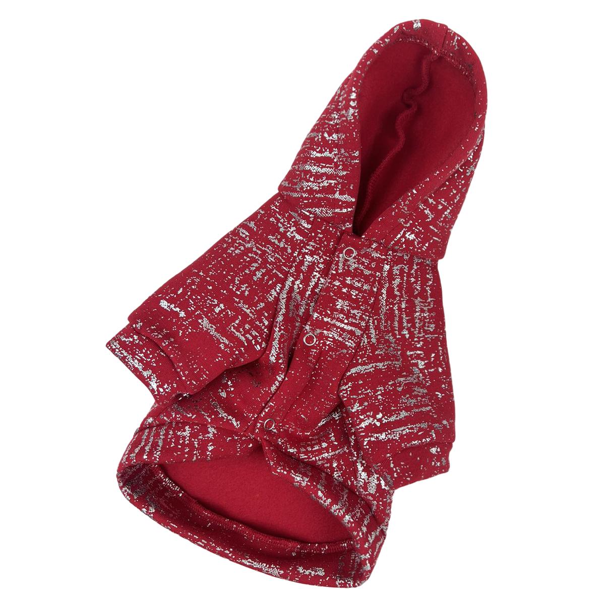 Толстовка для собак Y-298 р. 2 Серебряный/Красный (70579964)