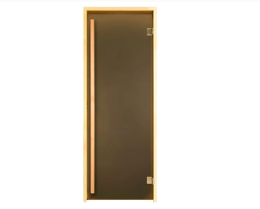 Дверь для бани Tesli Grand Lux 1900x700х8 мм Бронзовый/Прозрачный (015186)