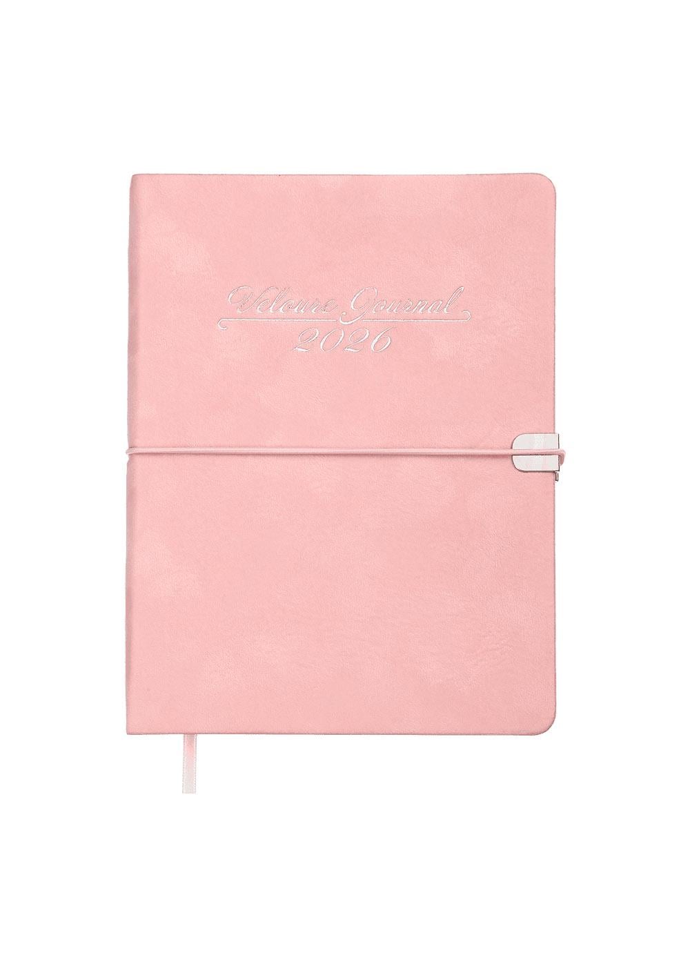 Щоденник Buromax 2026 VELOUR А5 датований Рожевий (BM.2134-10)