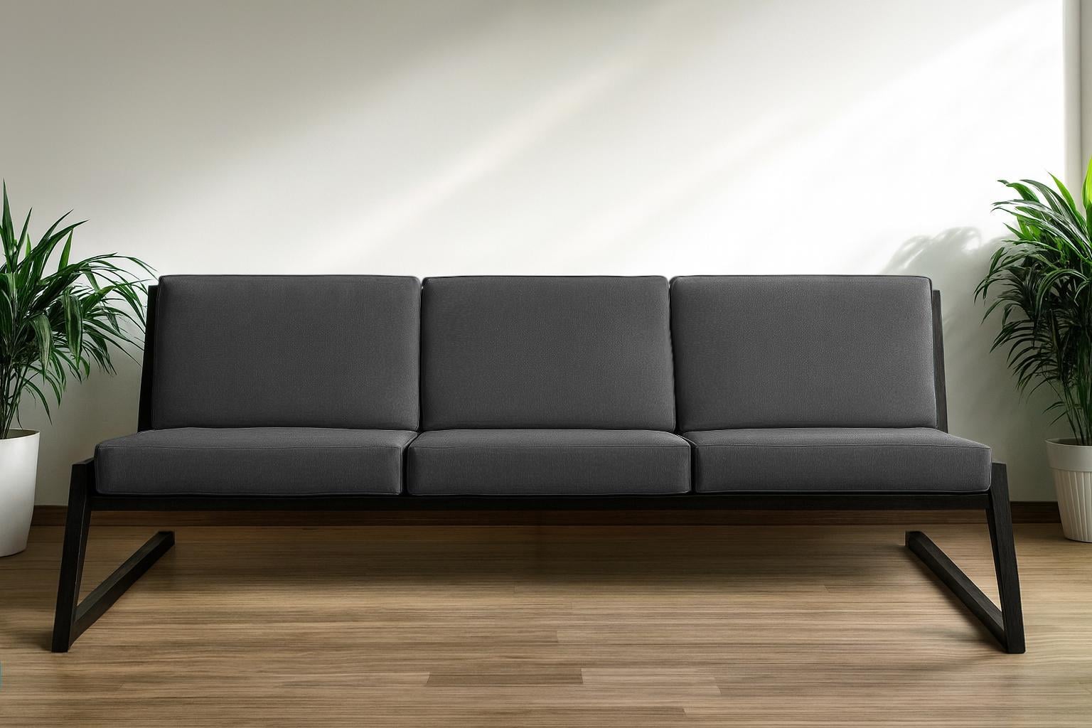 Диван металлический Tobi Sho Флекс/DV6 с 6 подушками 750х1560х700 мм рогожка 34/Светло-серый (DV069392)