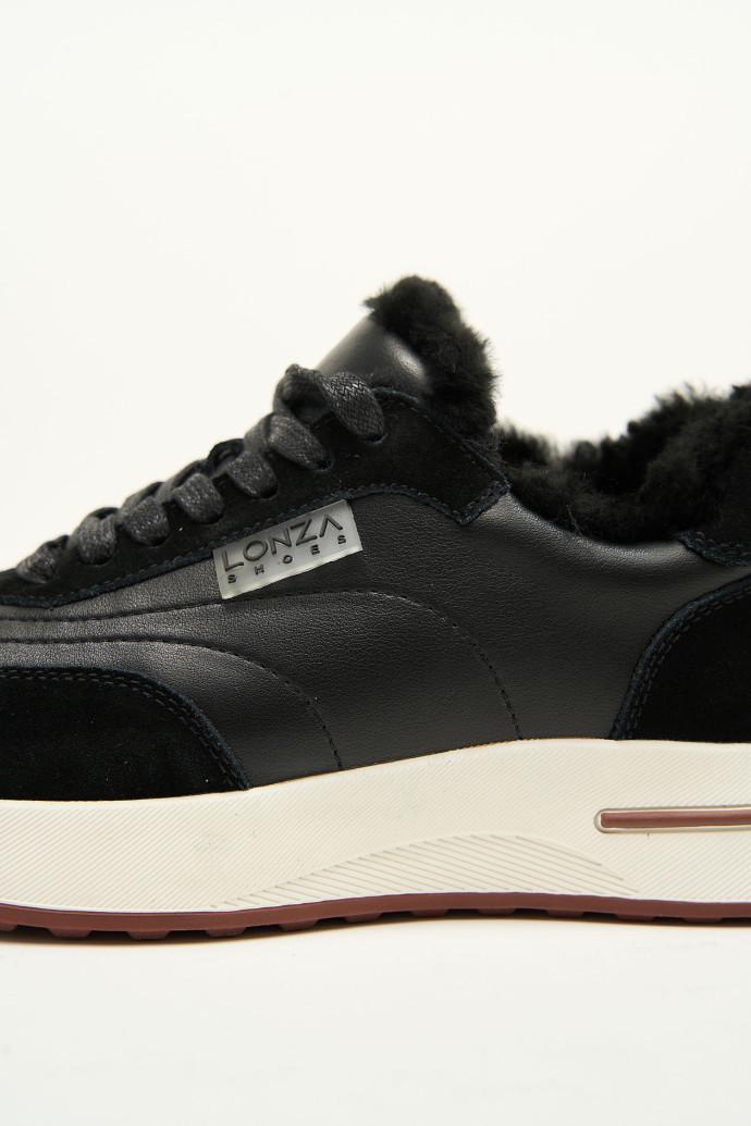 Кроссовки женские зимние LONZA р. 41 Черный (178542) - фото 4