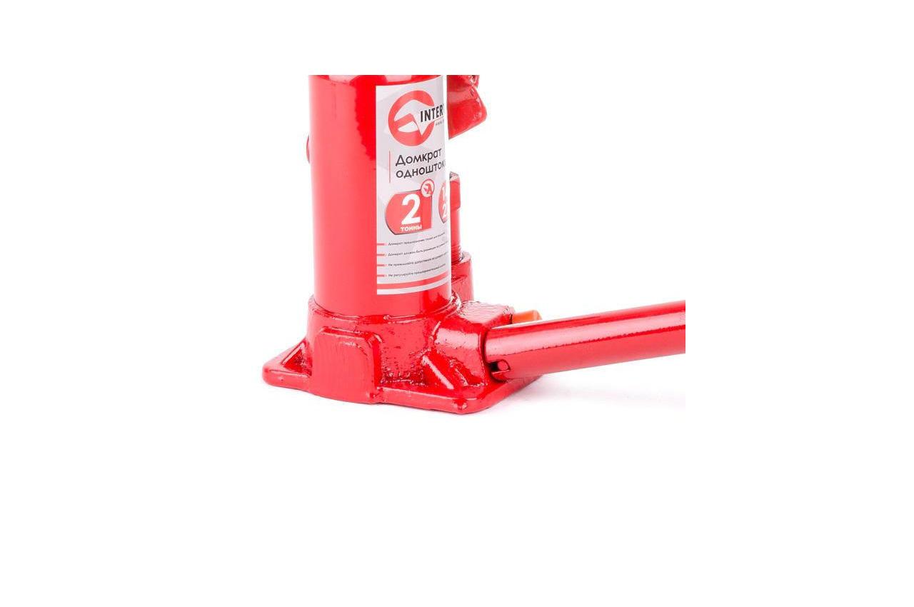 Домкрат гідравлічний Intertool одноштоковий 2 т 278 мм (25064150) - фото 5