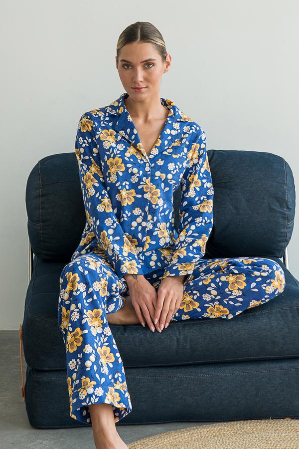 Пижамный костюм фланелевый Forly с брюками XS Romano (FL0057-71-69_XS) Пижамный костюм фланелевый Forly с брюками XS Romano (FL0057-71-69_XS)