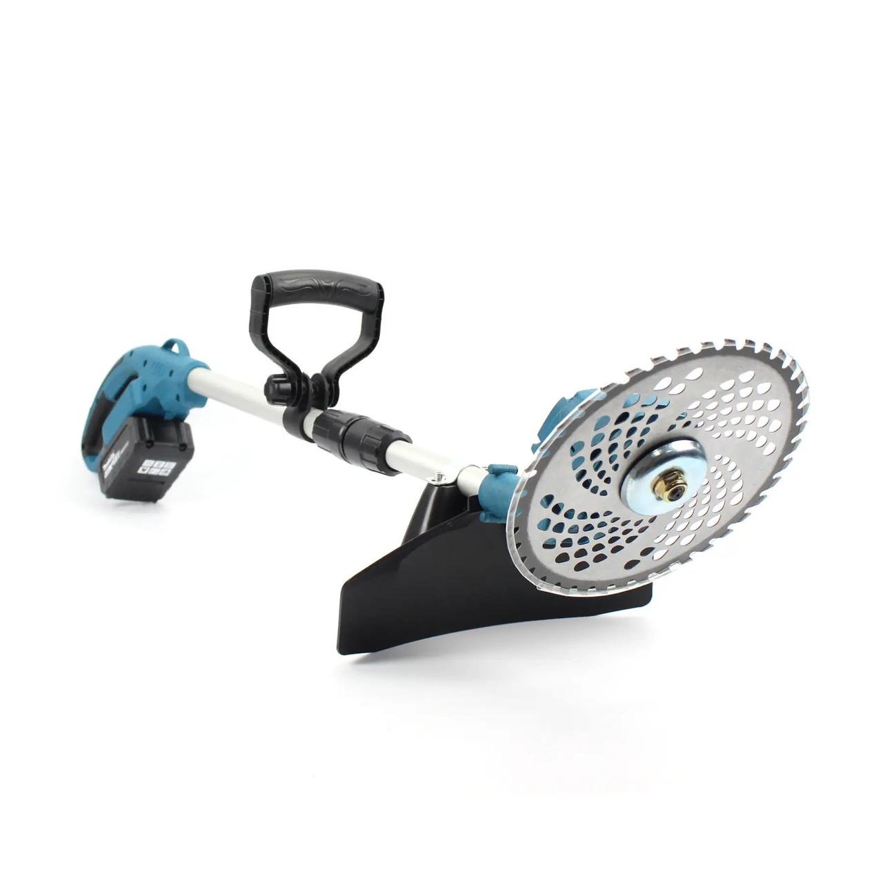 Тример безщітковий для трави з ліскою та ножем THO 48 V акумуляторний з 2 акумуляторами та телескопічною рукояткою