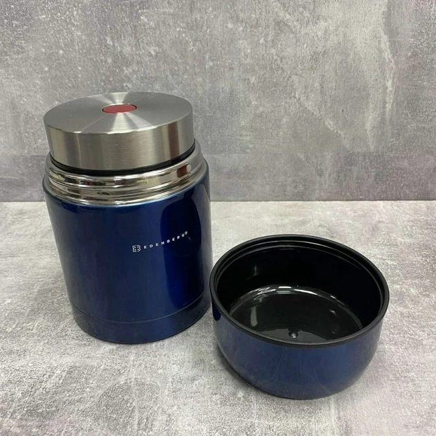 Термос пищевой Edenberg 1 л Синий (EB-3510) - фото 2 Термос пищевой Edenberg 1 л Синий (EB-3510) - фото 2