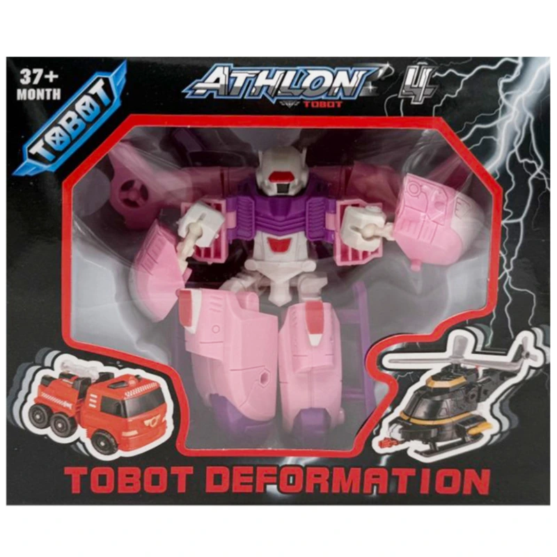 Машинка-трансформер Tobot 2в1 525-1 пластик Pink