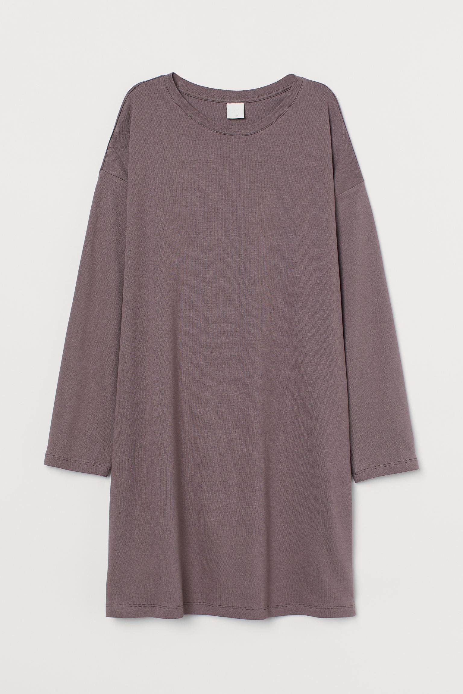 Платье оверсайз S Темно-лиловый (8958042wer)