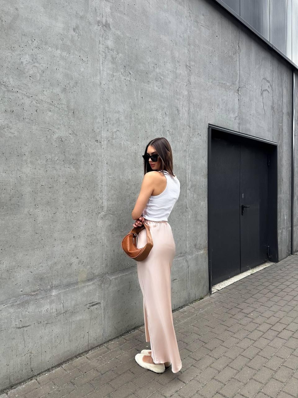 Юбка шелковая длинная ZF Inspire 1646 M-L Молочный (1646-БЖ-M-L) - фото 7 Юбка шелковая длинная ZF Inspire 1646 M-L Молочный (1646-БЖ-M-L) - фото 7