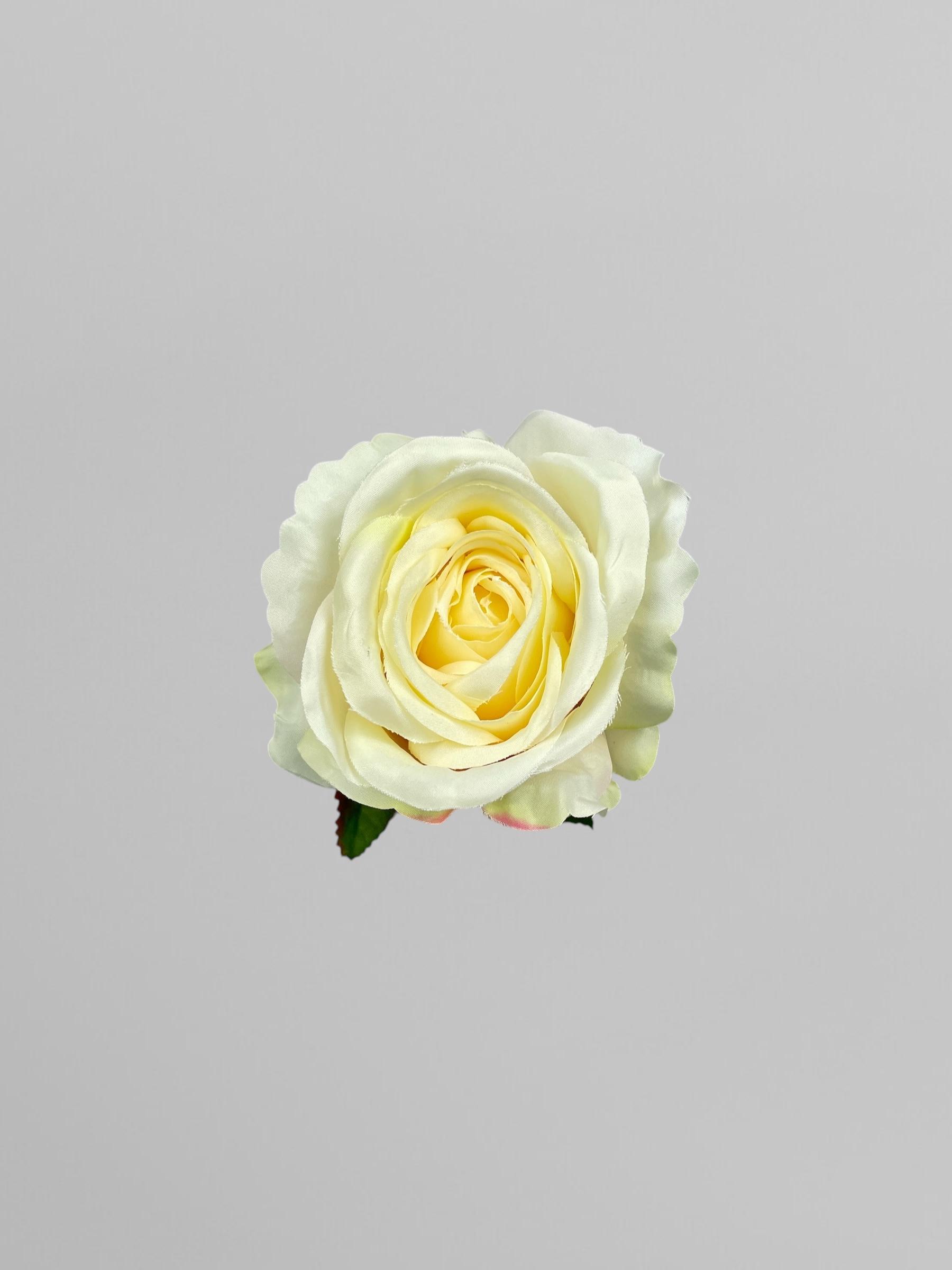 Искусственная головка розы сатиновая 8 см Кремовый (К02022) - фото 2 Искусственная головка розы сатиновая 8 см Кремовый (К02022) - фото 2