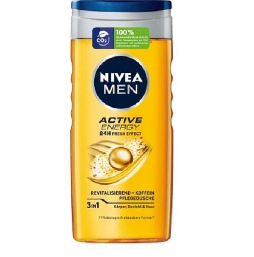 Гель для душу чоловічий Nivea Активна Енергія 3в1 24 години 250 мл (4005900836885)