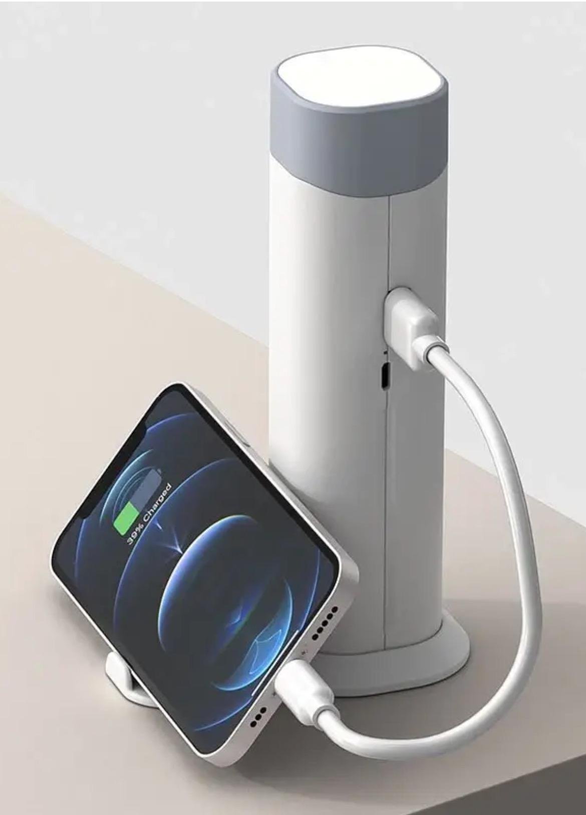 Лампа многофункциональная настольная Lamperia D16 Серый (34249А)