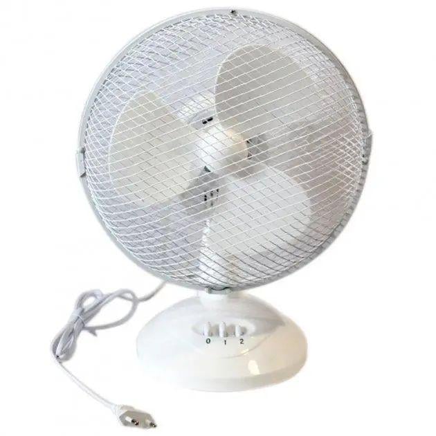 Вентилятор WimpeX WX-901 TF 70 Вт 220-240 В 50 Hz 2 скорости с защитной решеткой и подставкой пластик Белый (opt-14410)
