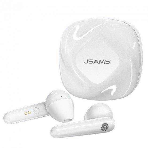 Наушники Bluetooth USAMS TWS Earbuds SD Series US-SD001 |BT5.0, 40/300mAh, 3.5h| white