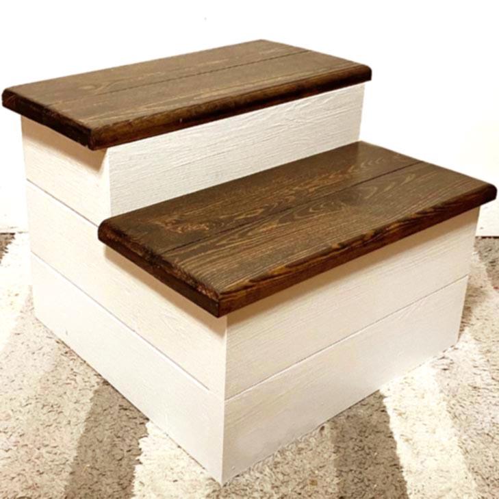 Скамейка-ступенька из дерева Момел Зефир/Капучино (ССТ-00222009)