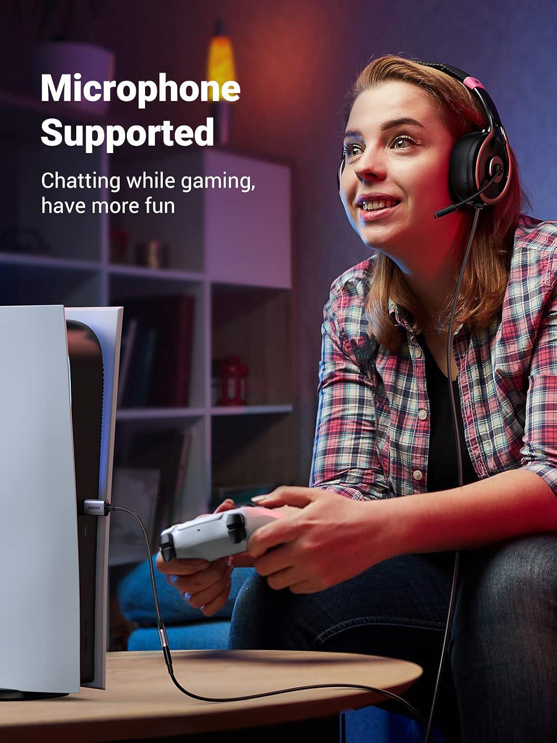 Зовнішня звукова карта UGREEN USB 2.0 3,5 мм TRRS 24 біт 96 кГц 1 м Чорний (45522) - фото 8