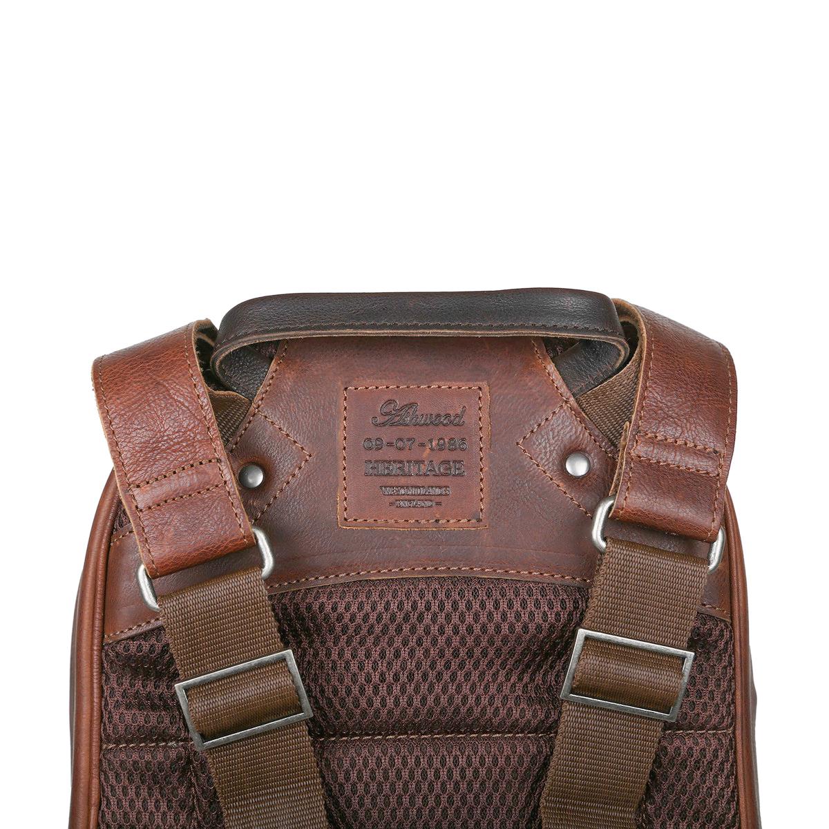 Городской рюкзак мужской кожаный Ashwood 4555 Brown - фото 6