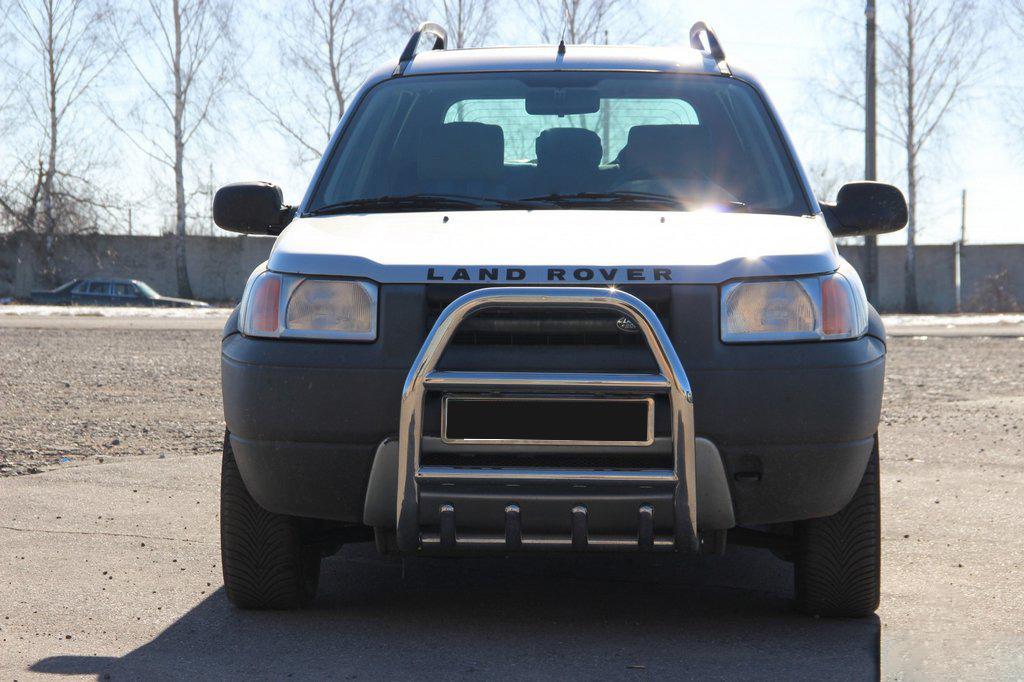 Кенгурятник QT007 CAN для Land Rover Freelander I нержавеющая сталь Хром Кенгурятник QT007 CAN для Land Rover Freelander I нержавеющая сталь Хром