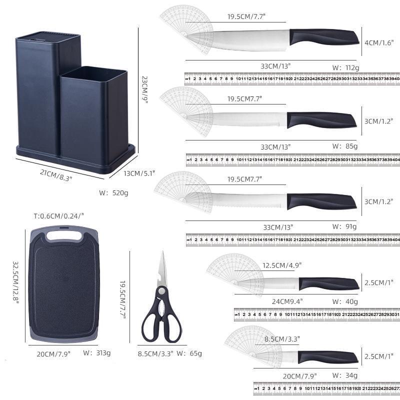 Набір кухонного приладдя 19 предметів Чорний (70472) - фото 9