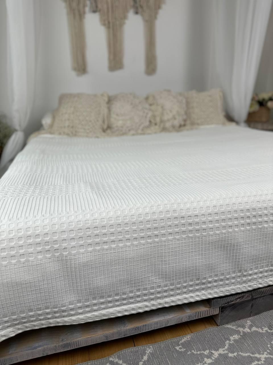 Покрывало Pike хлопок 140x230 см Молочный (18215194) - фото 9 Покрывало Pike хлопок 140x230 см Молочный (18215194) - фото 9