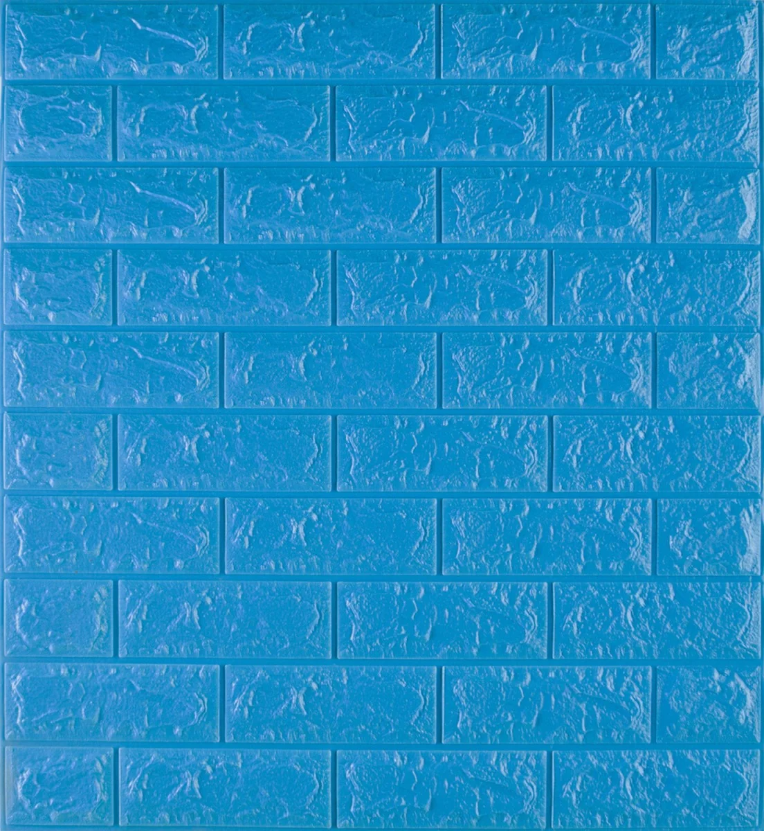 Самоклеюча 3D панель Sticker Wall декоративна під цеглу 700х770х7 мм Синій