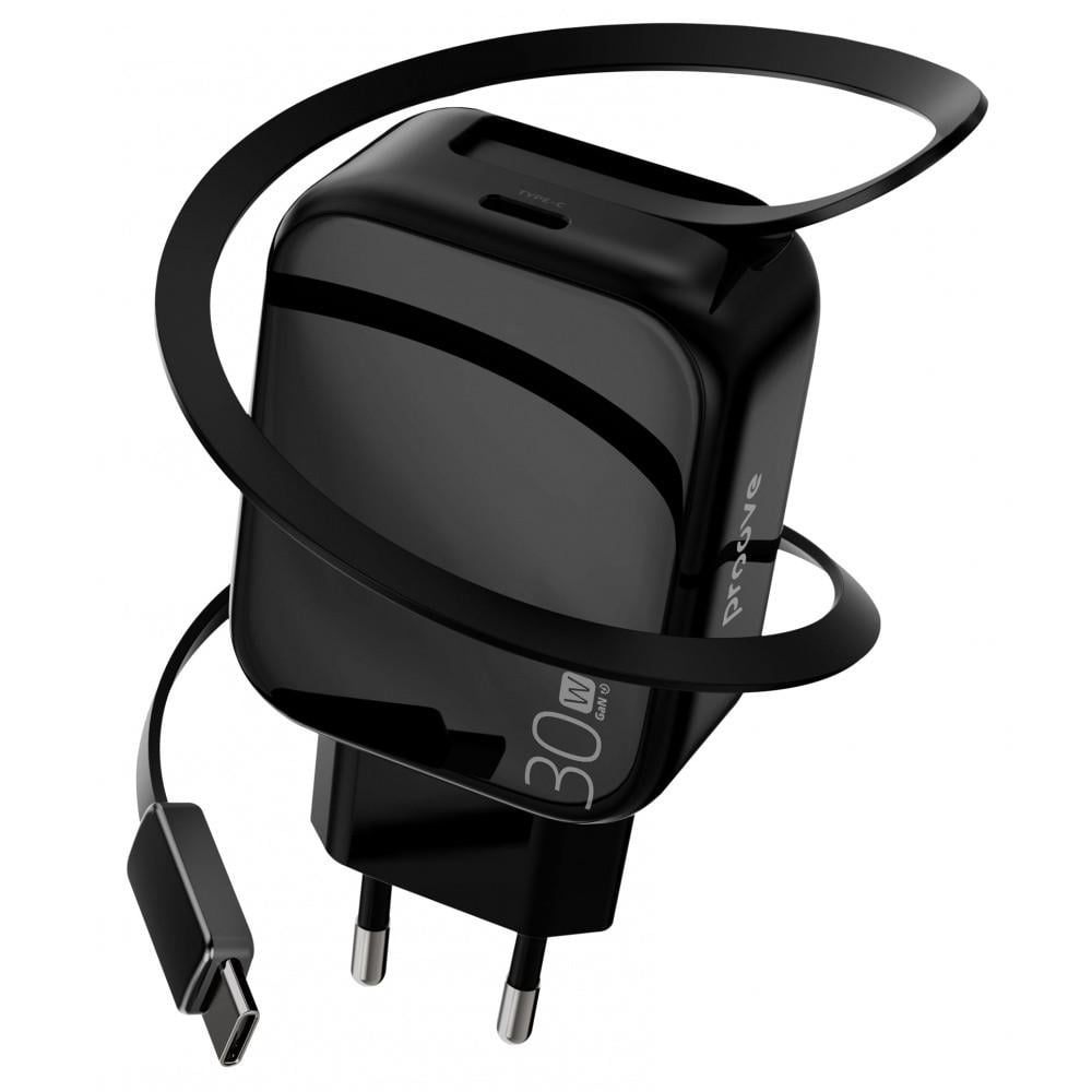 Зарядное устройство для Proove Fixtape GaN Type-C 30 W Black Зарядное устройство для Proove Fixtape GaN Type-C 30 W Black