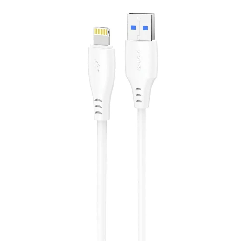 Кабель для зарядки Proove Simple Silicone, USB to Lightning, 2,4 А, длина 1 м, Белый (CCSS12001102) Кабель для зарядки Proove Simple Silicone, USB to Lightning, 2,4 А, длина 1 м, Белый (CCSS12001102)