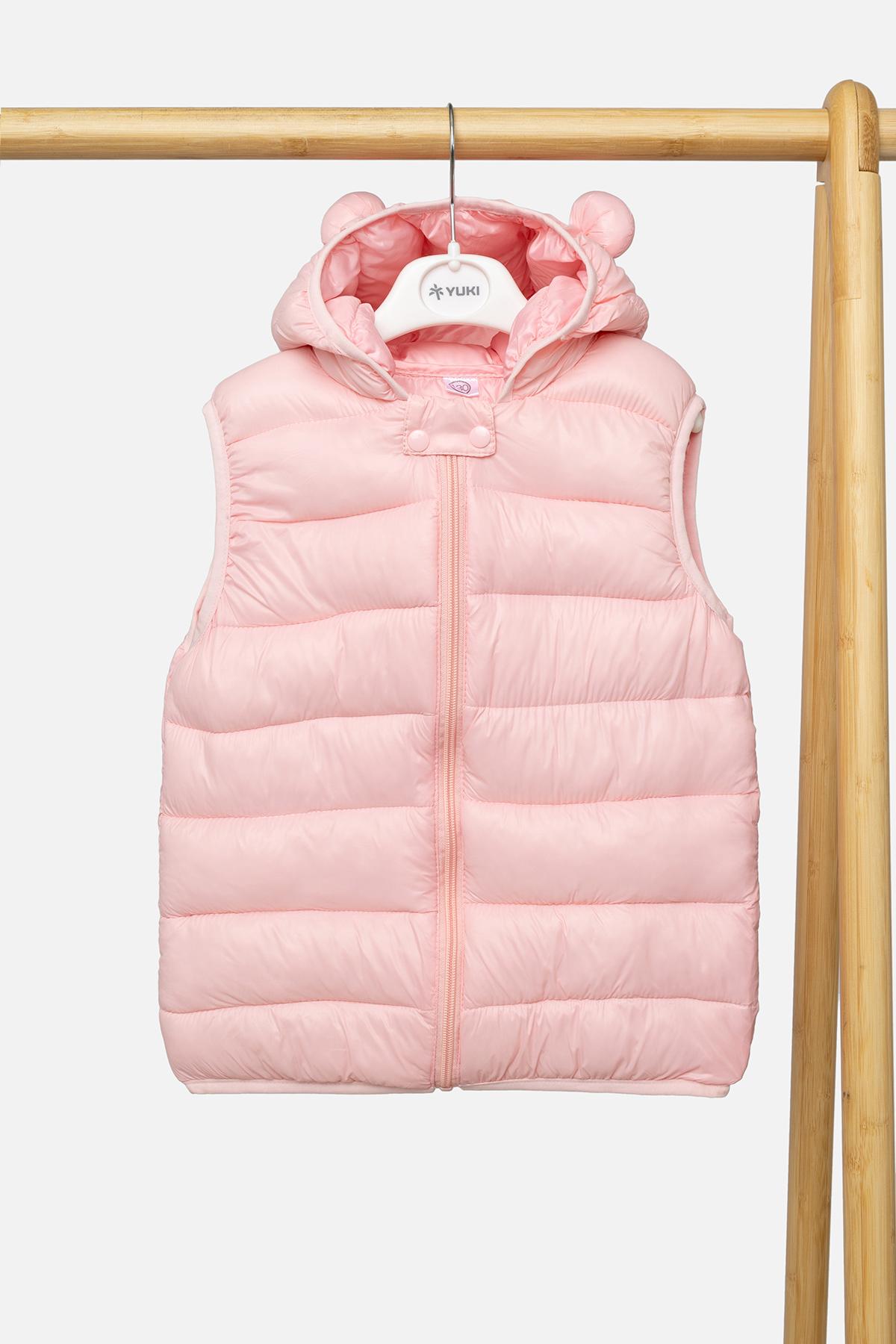 Жилет утепленный для девочки 104 см Светло-розовый (SKT000965879)