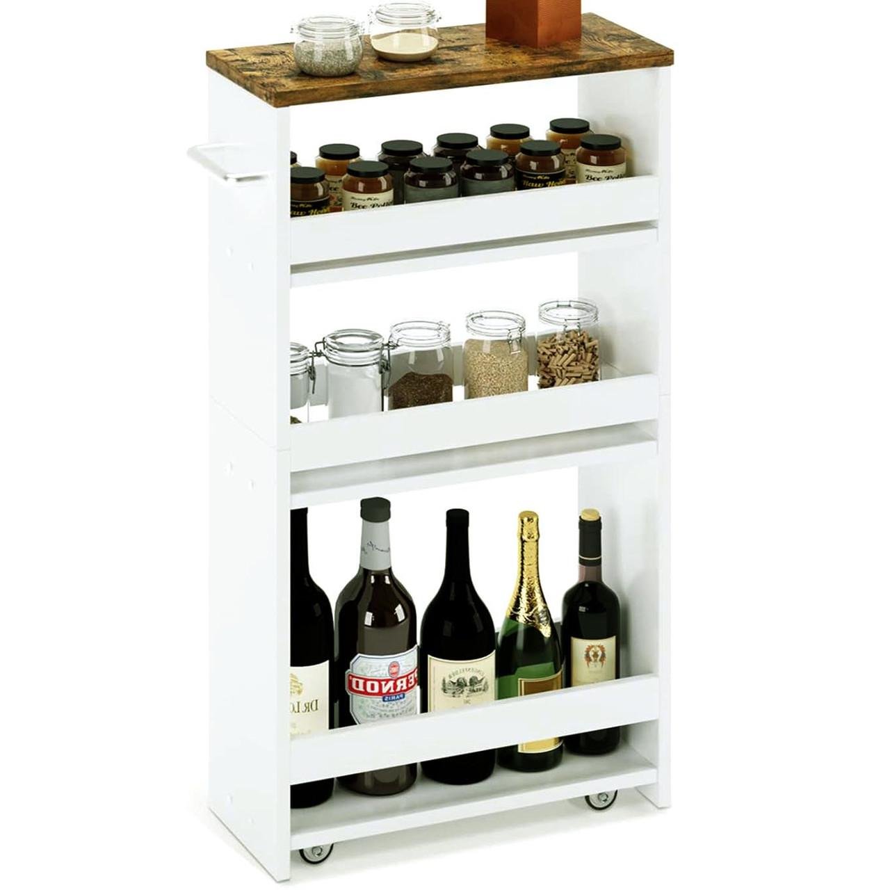 Стеллаж выдвижной из дерева Паралини Зефир-мускат (ВПХ-00032007)