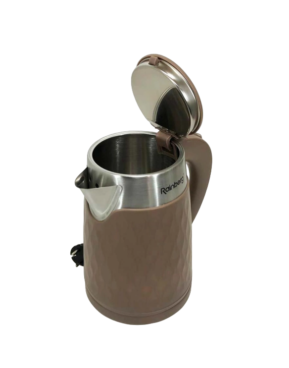 Електрочайник Rainberg RB 2226 нержавіюча сталь 2 л Коричневий (14047932) - фото 3 Електрочайник Rainberg RB 2226 нержавіюча сталь 2 л Коричневий (14047932) - фото 3