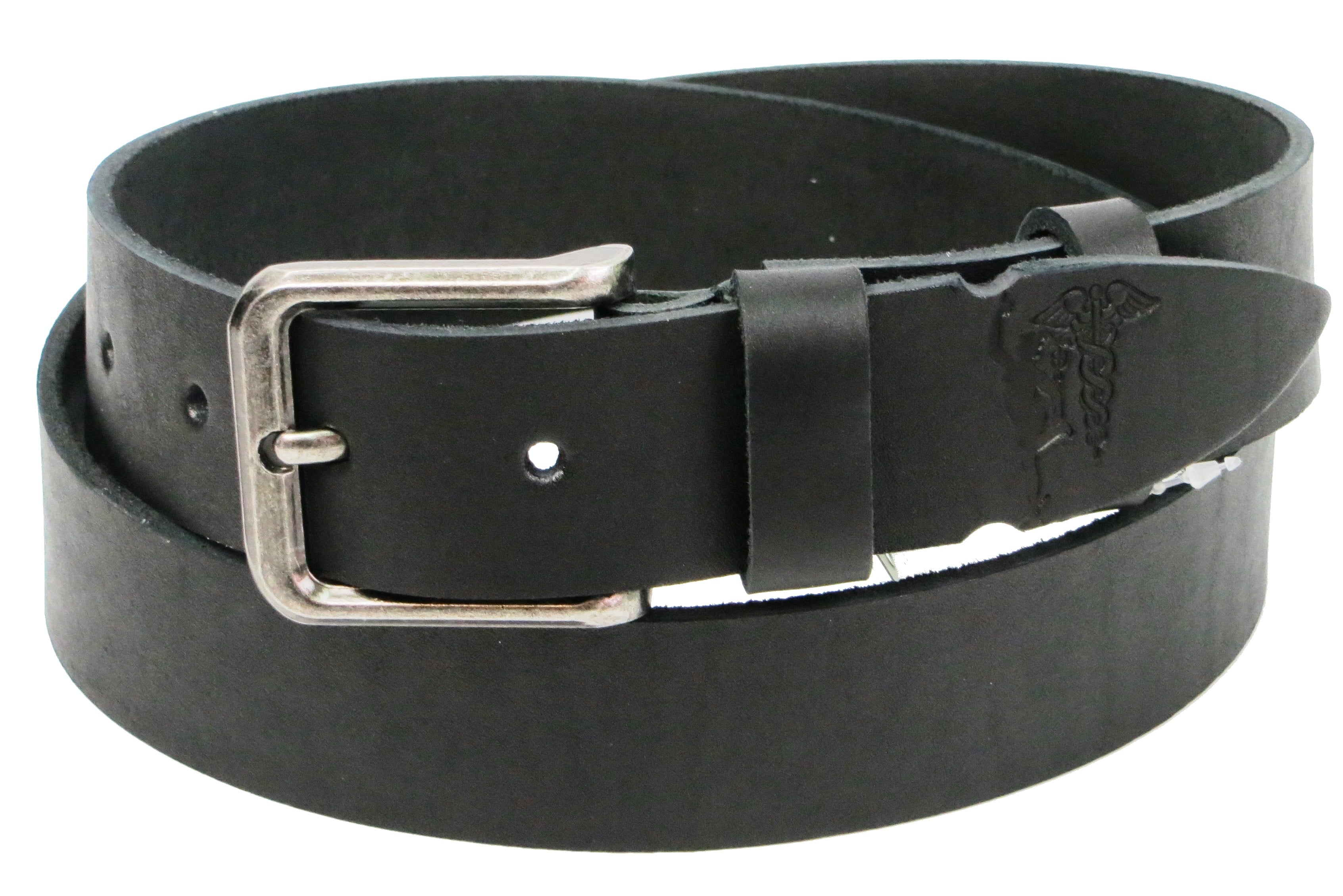 Ремень мужской Skipper кожаный Черный (1295-38)