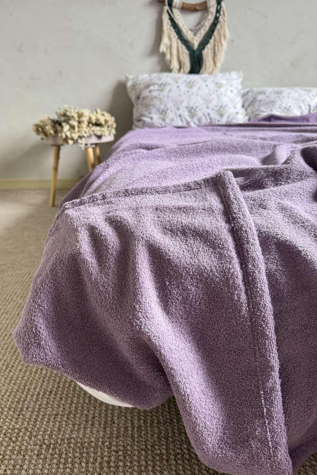Простынь-покрывало махровое ZEINTEX MADEIRA хлопковое 150х220 см Лиловый (26981889) - фото 6 Простынь-покрывало махровое ZEINTEX MADEIRA хлопковое 150х220 см Лиловый (26981889) - фото 6