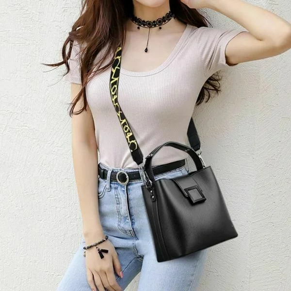 Женская сумка C00309-1 с 2 сменными ремнями через плечо - фото 5