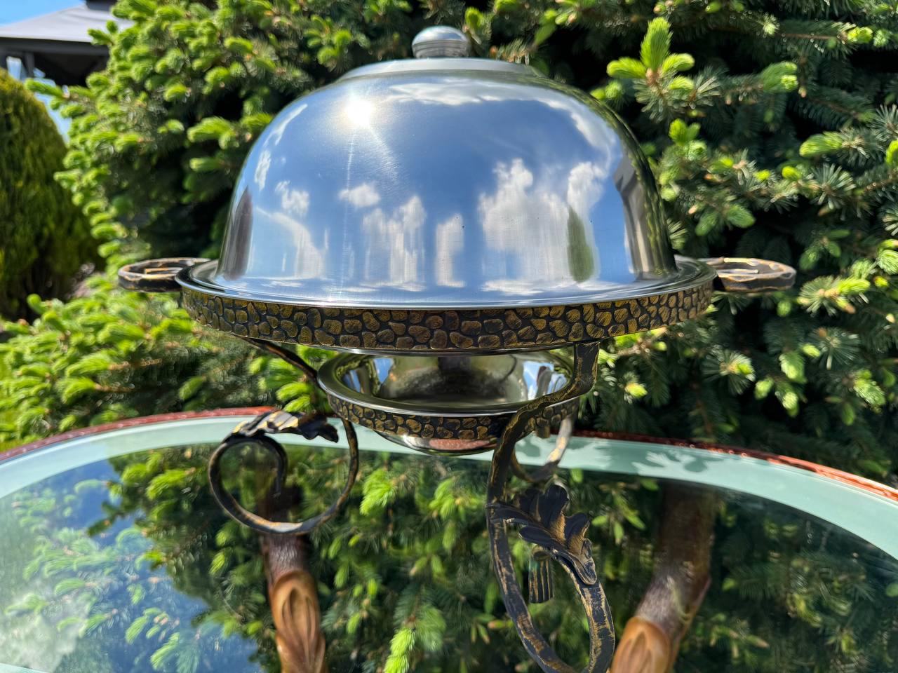 Садж блюдо для подачі шашлику з підігрівом 36 см - фото 5 Садж блюдо для подачі шашлику з підігрівом 36 см - фото 5