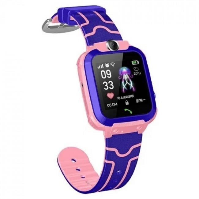 Детские смарт часы-телефон Smart Baby Watch Aishi Q12 Mint Pink с GPS - фото 3