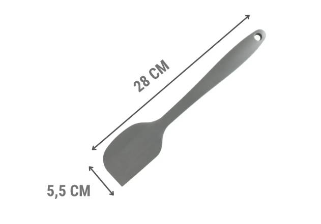 Лопатка силиконовая 28 см Серый (815-014) - фото 4 Лопатка силиконовая 28 см Серый (815-014) - фото 4