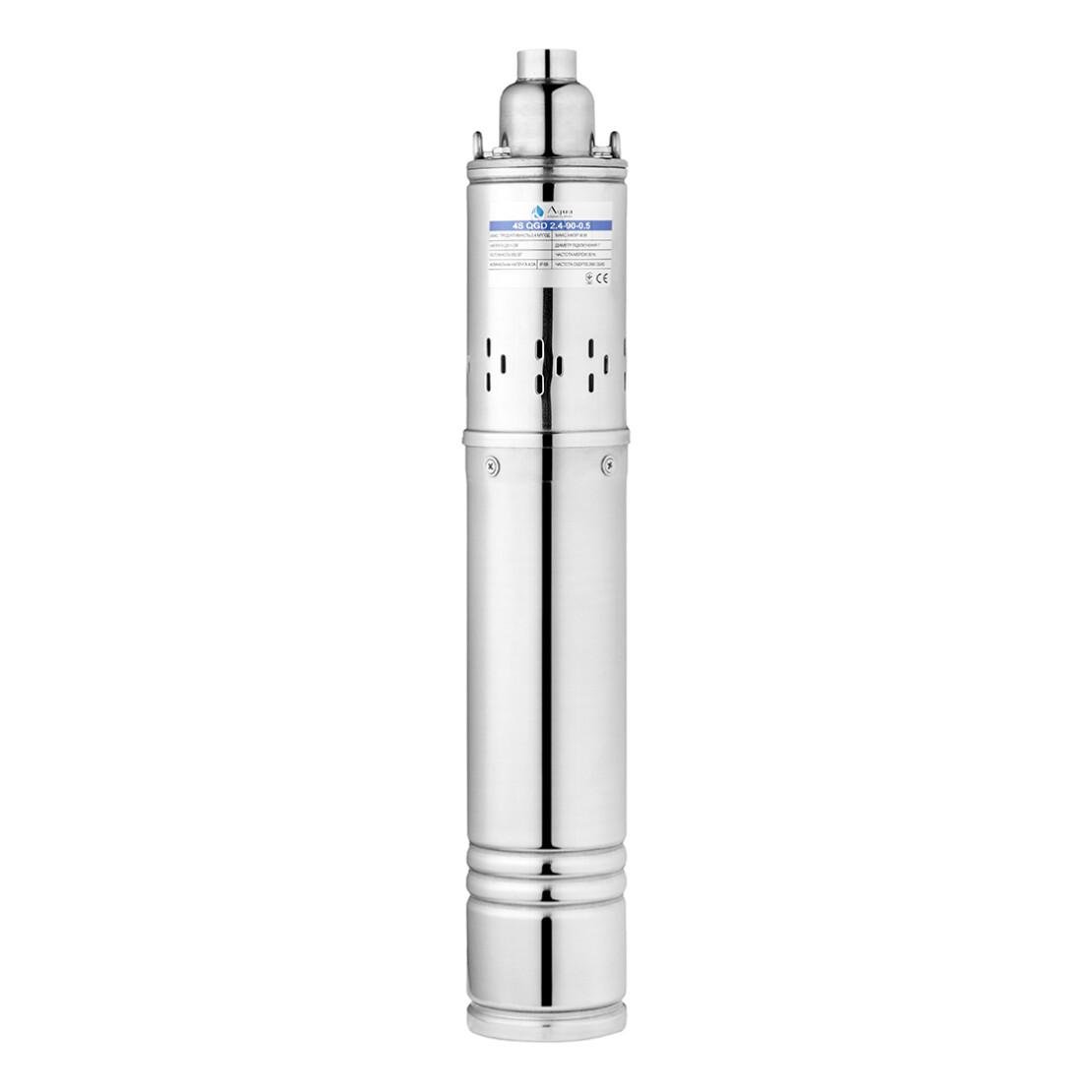 Насос глубинный шнековый Agua 4S QGD2,4-90-0,50 со встроенным конденсатором (CV035073)