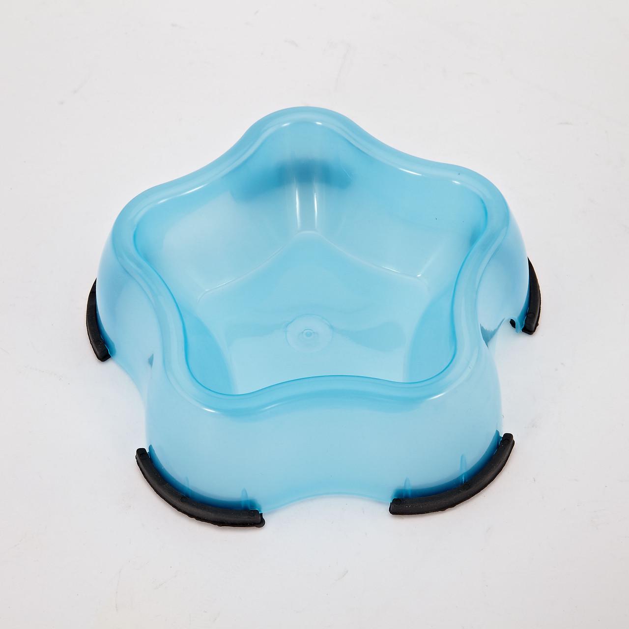 Миска для животных пластиковая Звезда 16х5 см Голубой (2595114164) - фото 1 Миска для животных пластиковая Звезда 16х5 см Голубой (2595114164) - фото 1