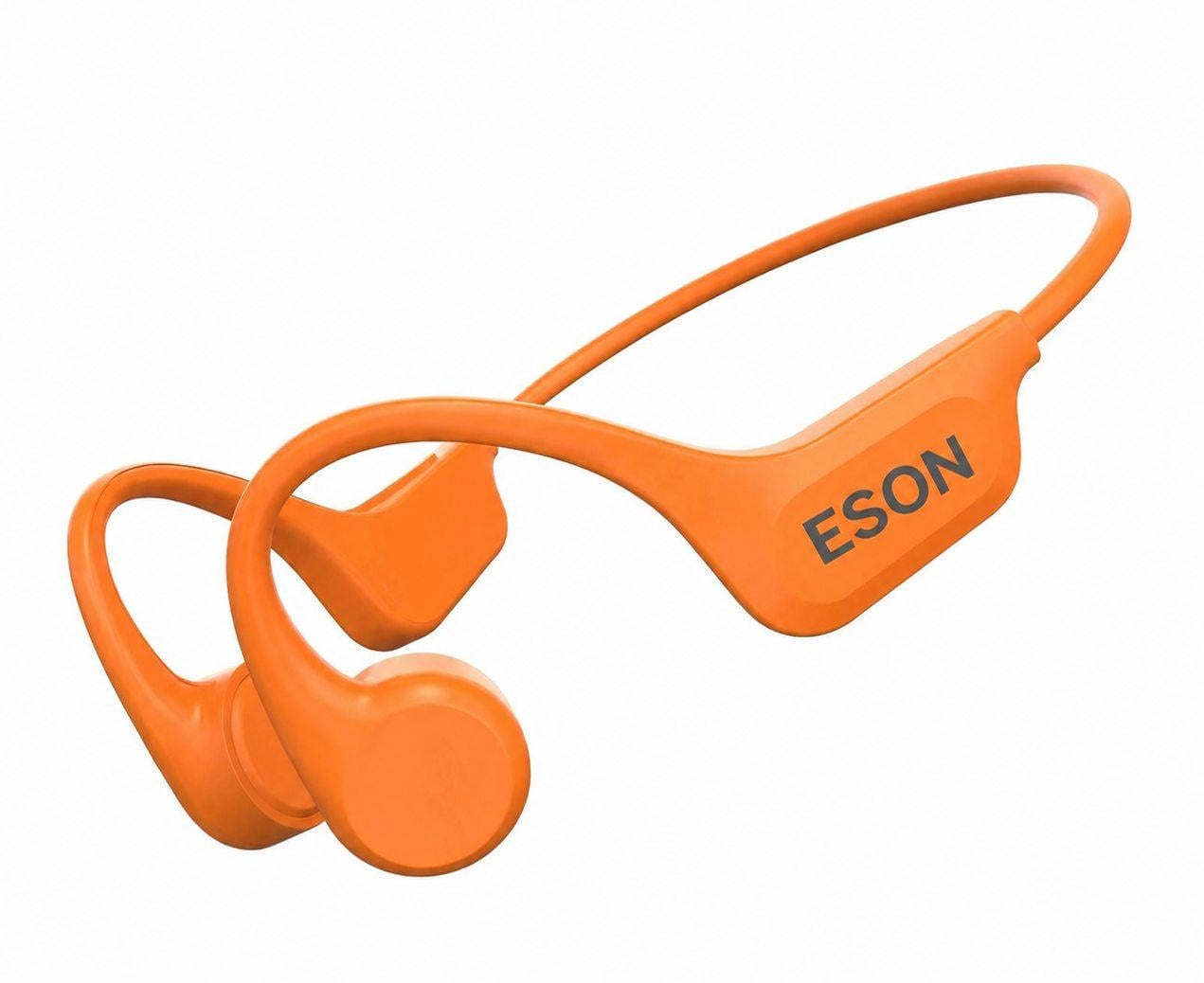 Навушники кісткові для плавання ESON X63 з 32 ГБ пам'яті MP3 плеєром Bluetooth 5.3 та шумоподавленням Помаранчевий