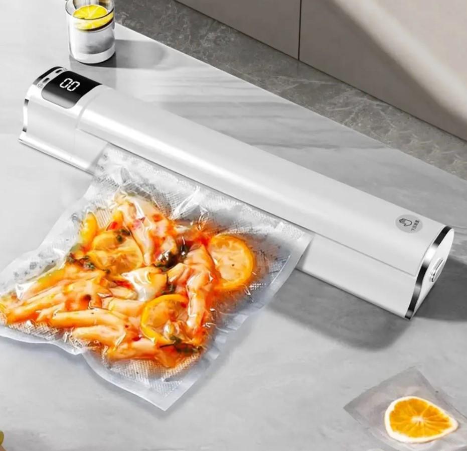 Вакуумный упаковщик с дисплеем от Type-C USB 1200 Вт и набор пакетов (145) - фото 8 Вакуумный упаковщик с дисплеем от Type-C USB 1200 Вт и набор пакетов (145) - фото 8