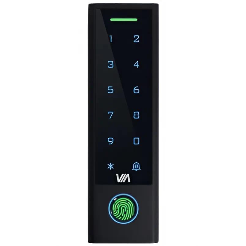 Контролер для дверей автономний із зчитувачем Via Security VTA-22KFP/E+M WF RFID EM-Marin MIFARE IP66 Wi-Fi Чорний (621429)