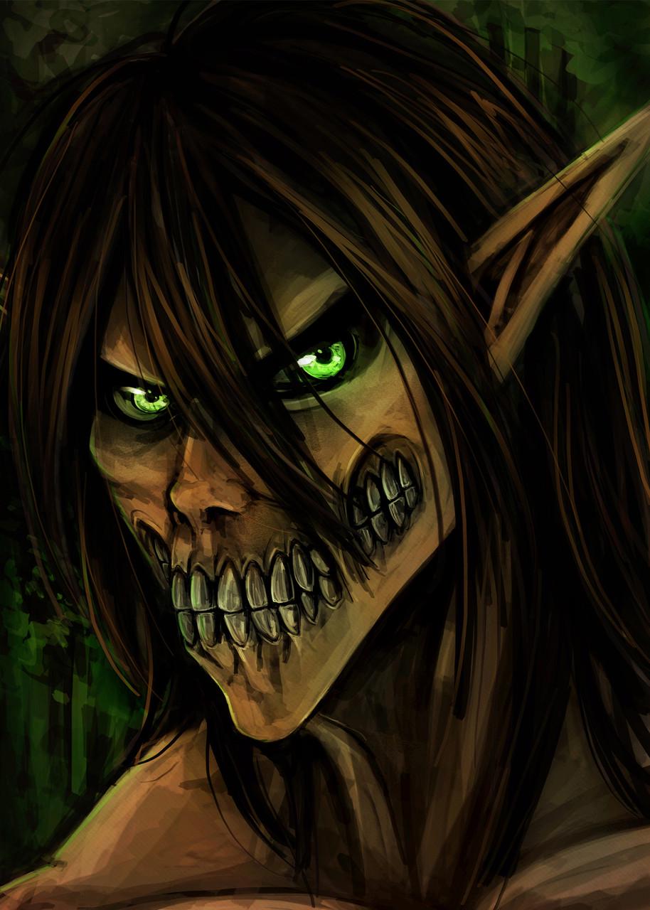 Картина постер Gee! Attack on Titan Атака титанов фан гигант 40x60 см AT 09.052