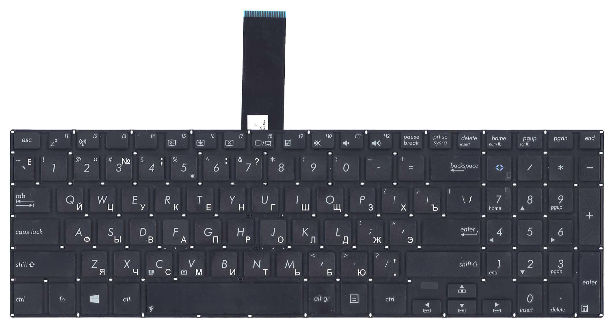Клавиатура для ноутбука Asus Vivobook V551/K551 Black Клавиатура для ноутбука Asus Vivobook V551/K551 Black