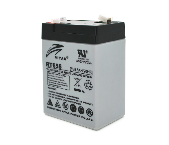 Акумуляторна батарея AGM Ritar RT655 6V 5,5 Ah Grey (RT655)