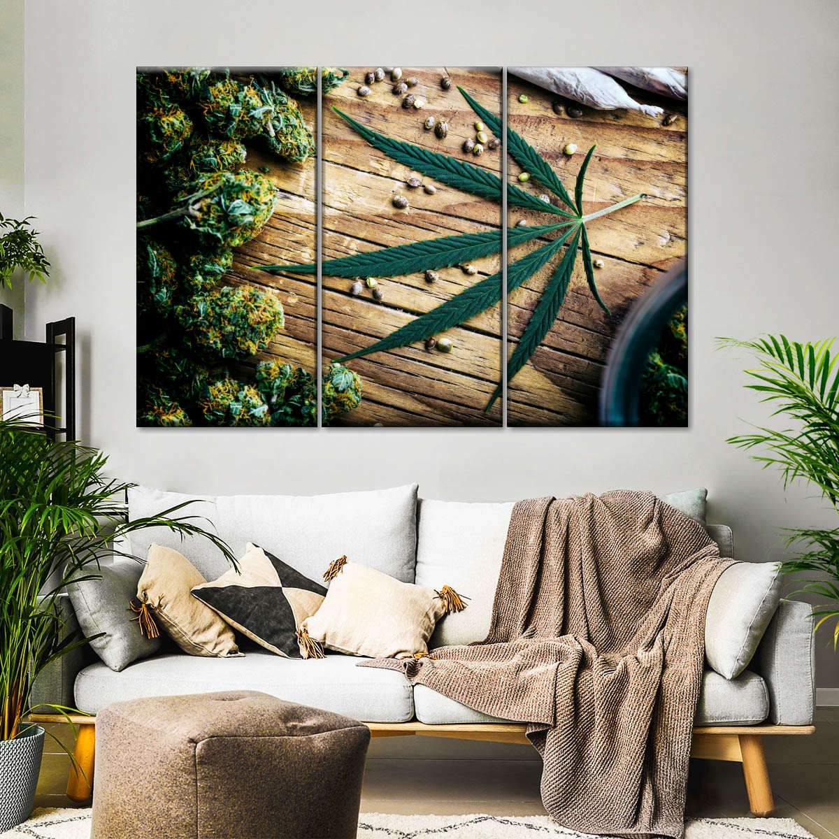 Модульная картина KIL Art Дурманящий натюрморт из трех частей 78x48 см (M3_M_59)