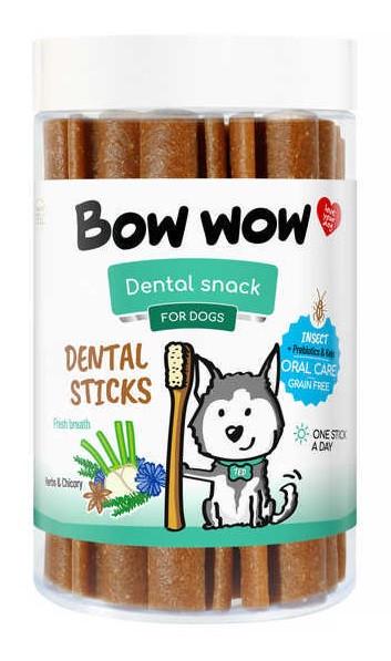 Лакомство для собак Bow wow Dental С белком насекомых/инулином и травами 12 см 15 шт./уп. (2038081382)