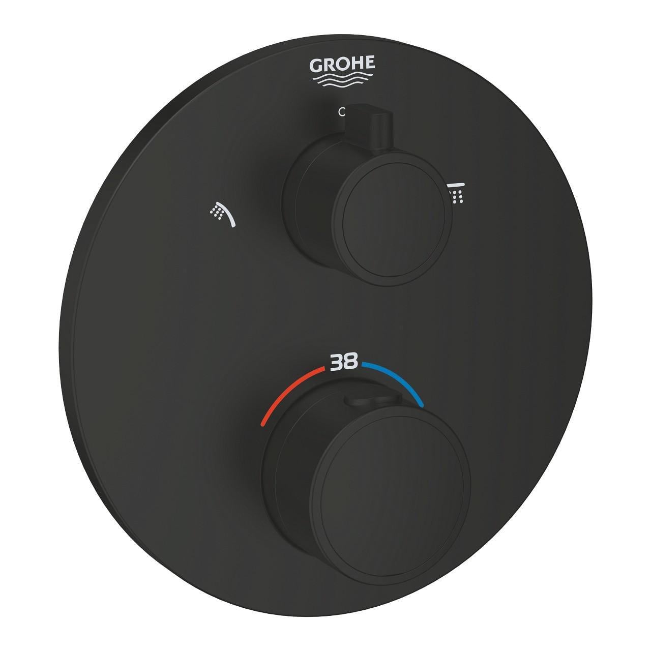 Смеситель для душа Grohe Grohtherm термостатический Черный матовый (1022082430)