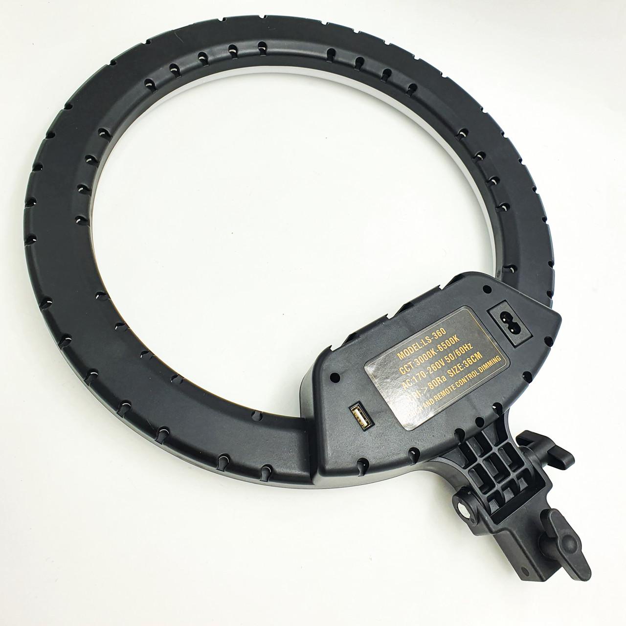 Кільцева лампа RIAS LS-360 LED на 3 тримачі з пультом ДУ 36 см (2_009791) - фото 7 Кільцева лампа RIAS LS-360 LED на 3 тримачі з пультом ДУ 36 см (2_009791) - фото 7