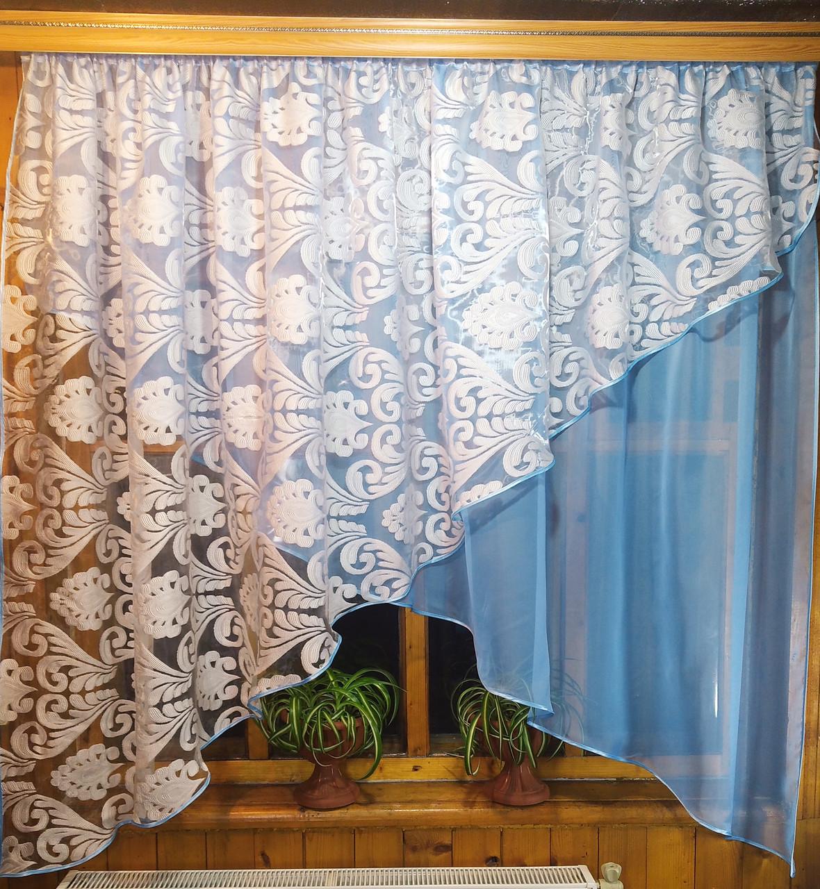 Шторы Стелла эльзас Голубой (1704718766)